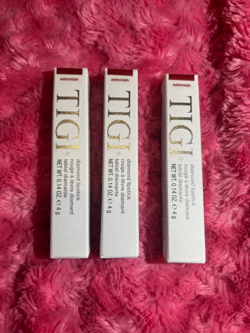 Set of 3 TIGI Diamond Lipstick— Astonish